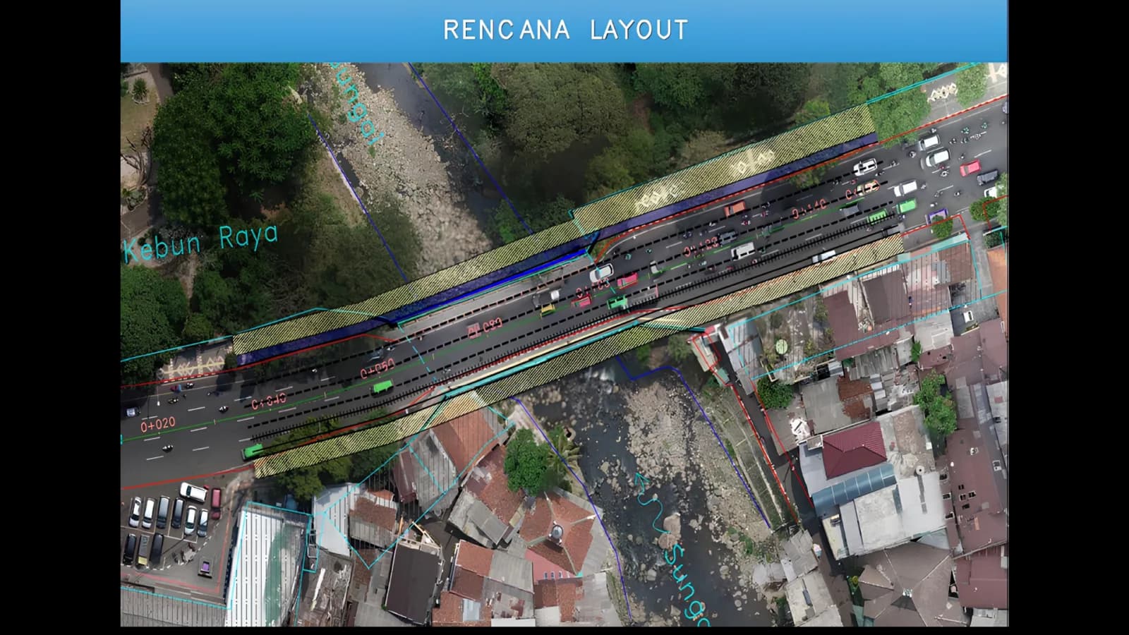 Siteplan pembangunan Jembatan Otista