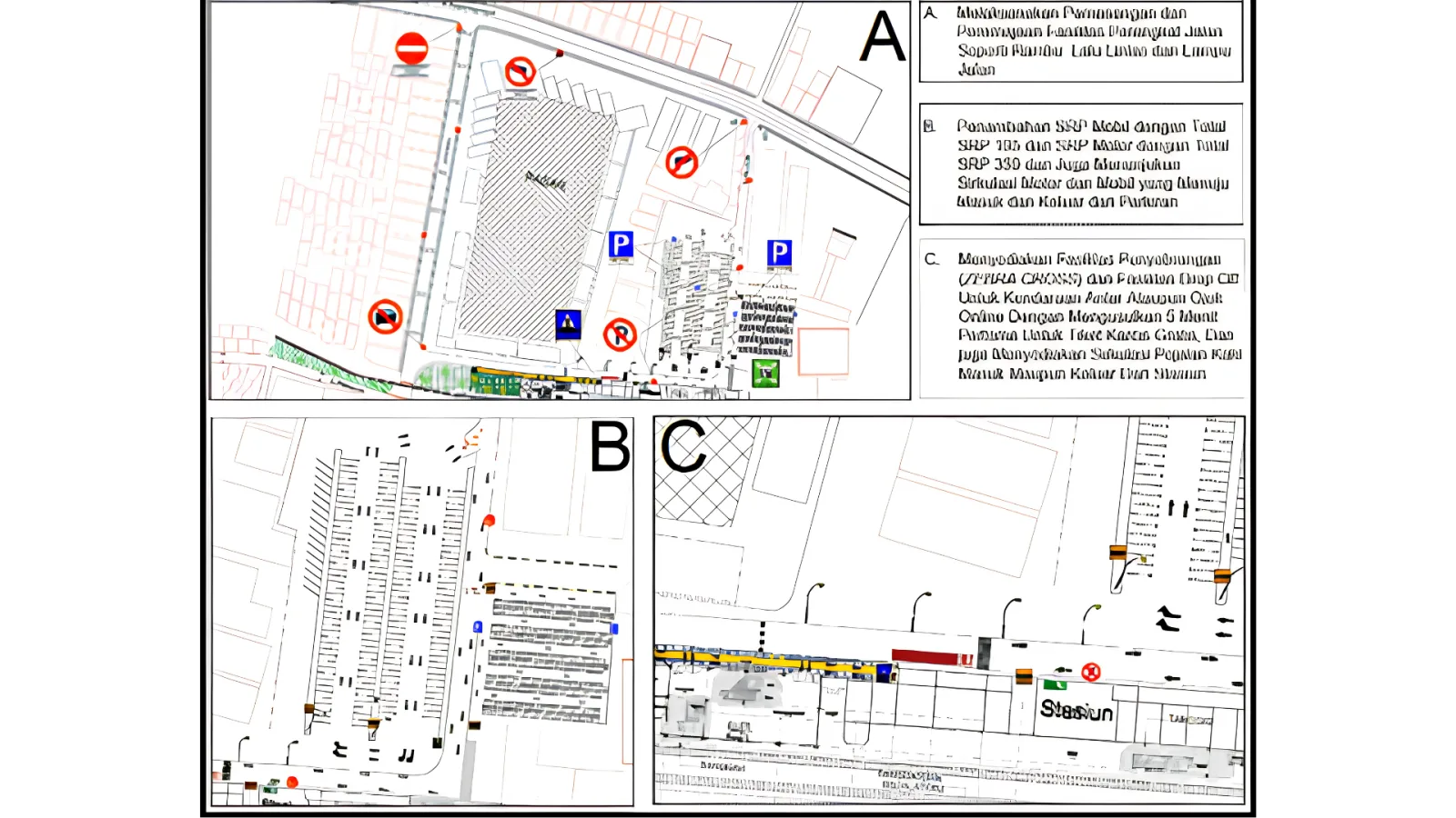 Siteplan peningkatan Stasiun Rangkasbitung